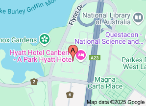 Map of Hyatt Hotel Canberra - click for larger map