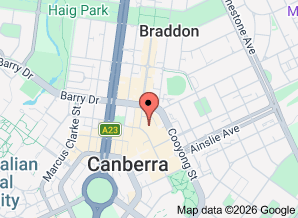 Map of Kingsley's Steak and Crabhouse, Canberra. Click on map for larger version