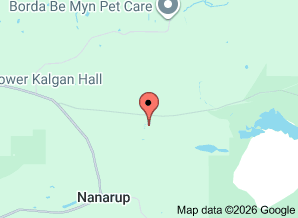 Map of Nippers Cafe, Albany Marron Farm. Click for larger map