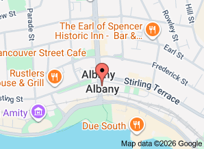 Map of The Wild Duck, Albany. Click for larger map