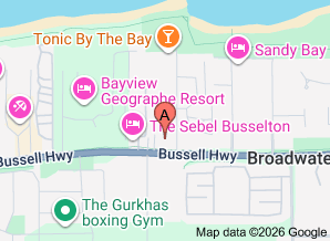 Map of Broadwater Pizza and Pasta, Busselton - click for larger map