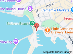 Map of Kailis Fish Market Cafe, Fremantle - click for larger map