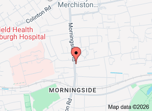 Google map showing location of Rifkind & Brophy Optometrists 247 Morningside Road Edinburgh