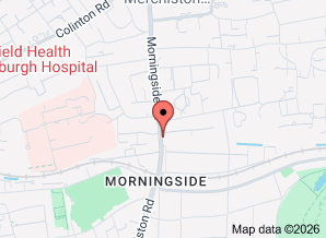 Google map showing the location of West End Veterinary Partnership Veterinary Surgery Morningside