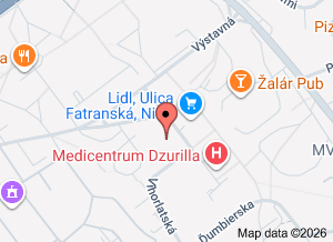 mapa Neštátna očná ambulancia