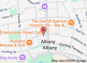 Map of Cosi's Cafe, Albany - click for larger map