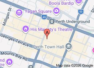 Map of Jaws Sushi, Hay St Mall - click for larger map