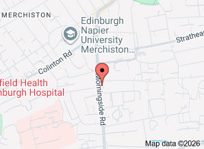 Google map indication location of Context Interiors at 79 Morningside Road Edinburgh