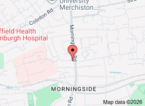 Google map showing location of Mellstock Quire 310 Morningside Road Edinburgh