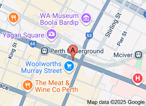 Map of Nespresso Boutique, Murray St Mall, Perth - click for larger map