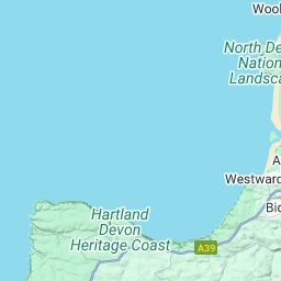 Map Of Bude Coastline Bude Town Map | Cornwall Guide