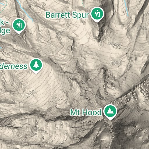 Mt hood outlet hiking trail map