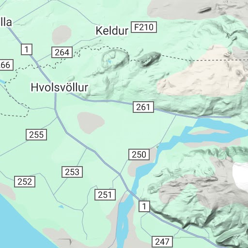 Laugavegur and 2024 fimmvörðuháls trail map