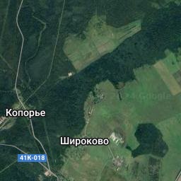 Копорье на карте ленинградской области